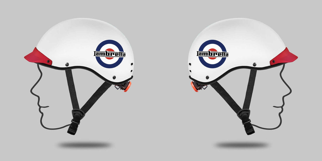 Mũ Bảo Hiểm In Logo Hãng Lambretta