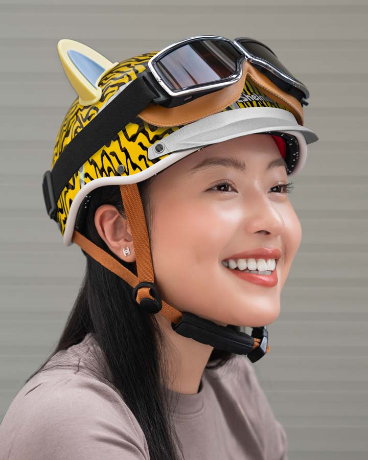 Mũ LDP mái che mix phụ kiện