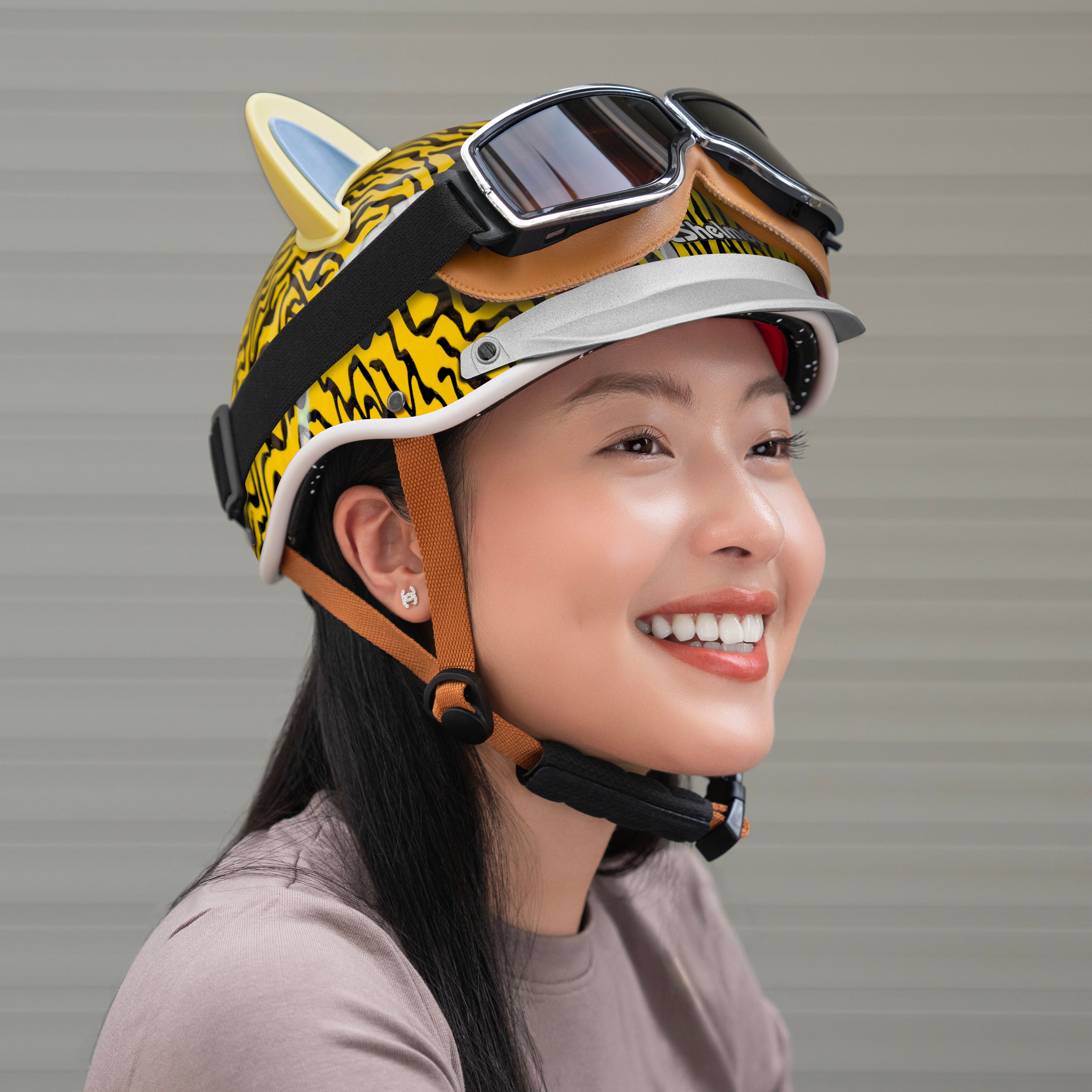 Mũ LDP mái che mix phụ kiện