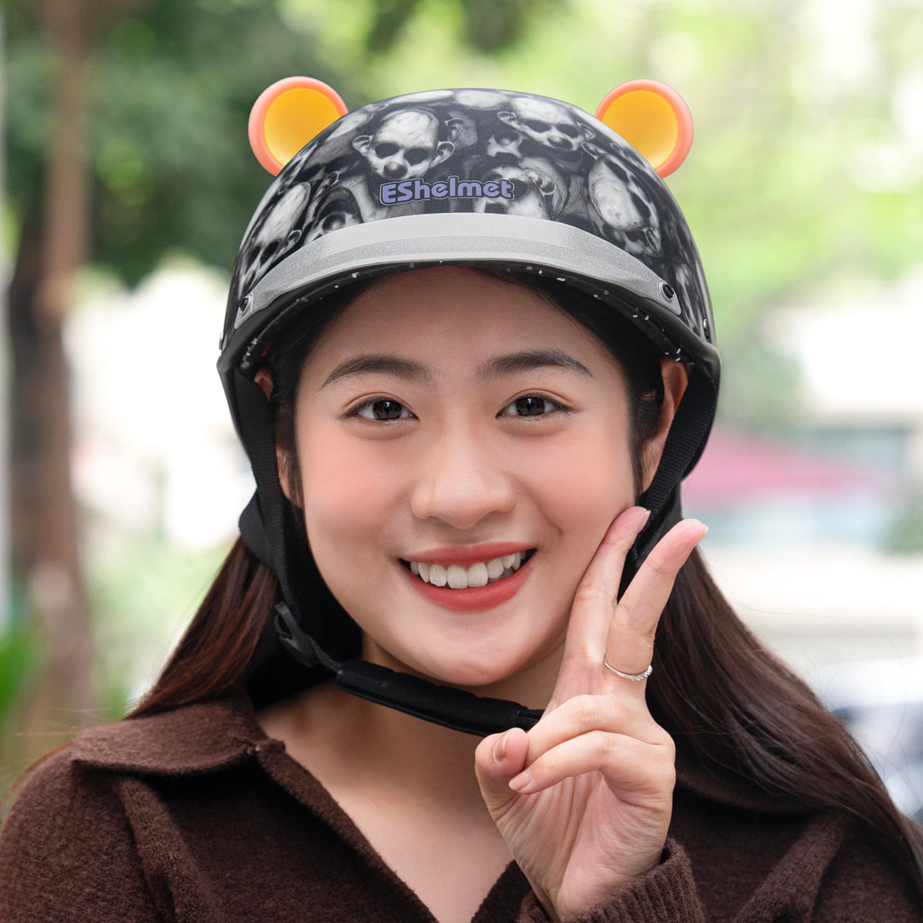 Tai Gấu Tai Thỏ gắn Mũ Bảo Hiểm